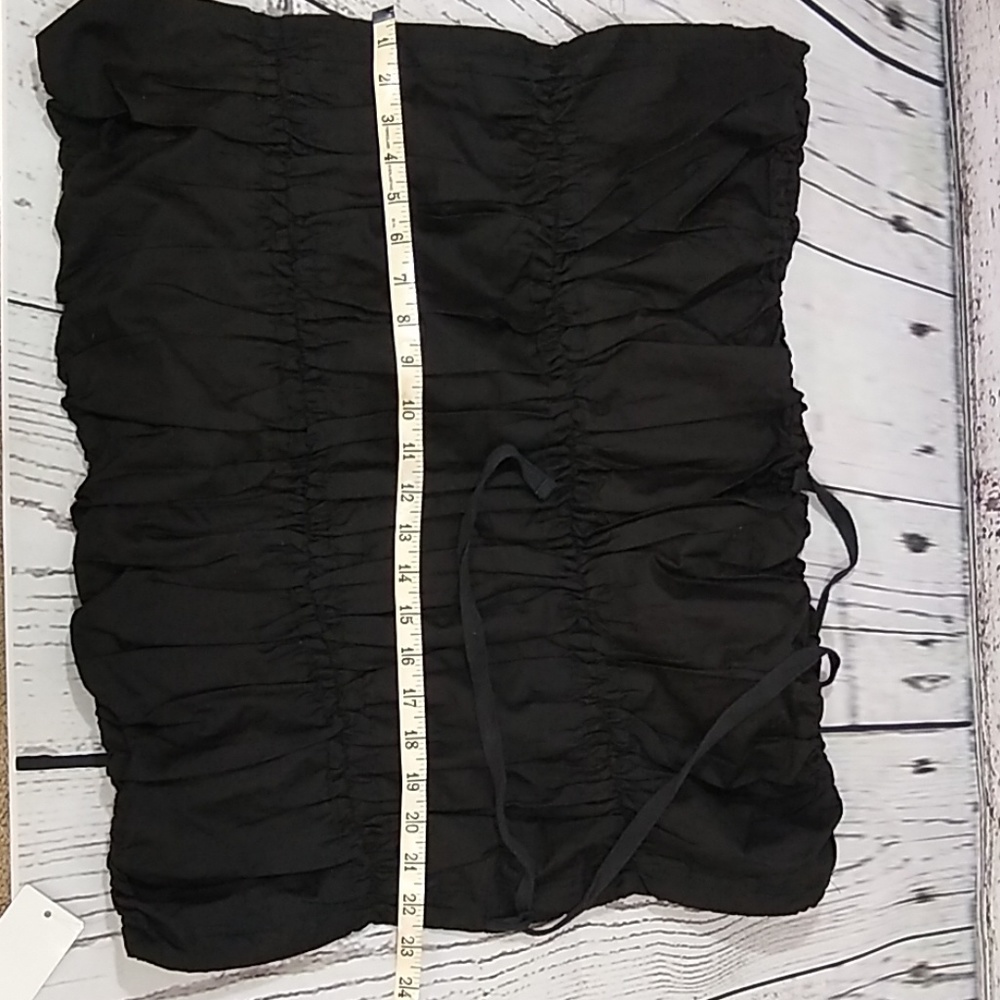 New With Tags Ruched Drawstring Stretchy Skirt - Picture 7 of 8